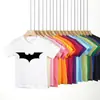 Comercio Exterior Verano Color Sólido Algodón Manga Corta Camiseta Ropa Infantil Manga Media Ropa Padre-Hijo Ropa de Clase Logo Impreso Camiseta Básica