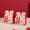 Caixa de Doces para Casamento Estilo Chinês 2026 Novo Modelo Caixa de Presente Portátil com Toque de Luxo, Saquinho de Doces de Nicho Especificamente para Casamentos