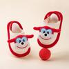 Sapatos Internos para Crianças, Pantufas de Tecido para Bebê, Pantufas Fechadas com Tira no Calcanhar e Solado Macio para Meninos Pequenos de 1 a 3 Anos, Pantufas Internas Antiderrapantes