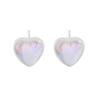 Pendientes minimalistas de plata de ley S925 con diseño de lujo de estilo coreano INS Niche Light, con ágata y piedra lunar, textura femenina.