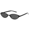Gafas de Sol Nuevas de Moda con Montura Metálica Ovalada Pequeña, Gafas de Sol de Moda Transfronterizas con Protección UV, Gafas de Sol Sencillas