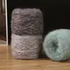 Brillo brillo mohair 50g con lana mohair hueco hilo en spray lágrimas azules color mágico lana