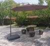 Sombrillas de exterior patio exterior plegables actividades sombrilla de sol individual doble techo sin fin plátano sombrilla fabricantes stock al por mayor