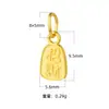 Pingente de Fivela de Segurança em Prata de Lei S925 Estilo Chinês Placa Envolvida Acessórios de Material DIY Pulseira Corda Trançada Etiqueta da Sorte