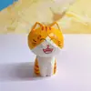 Adornos de Talla en Madera de Gato de Cabeza Grande Artesanías de Madera Decoraciones de Escritorio Accesorios para Fotografía de Gatos Adornos de Entrada de Sala de Estar
