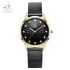 Shengke Shengke K0081 Nova Moda Pulseira de Malha Relógio Feminino Caixa Estereoscópica Superfície Hidráulica E-commerce Transfronteiriço Novo Produto