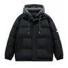 Chaqueta de Algodón de Invierno 2026 para Hombre Gruesa Falsa de Dos Piezas Ropa Exterior Estilo Pareja para Mujer Chaqueta Acolchada con Capucha 9 Colores No