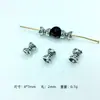 Accesorios para joyería de aleación de plata DIY Xizang pulsera collar soporte de cuentas de doble cara aleación retro espaciador de cuentas sueltas cuentas espaciadoras accesorios de borla