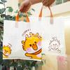 Ropa de Celebridad de Internet Bolso de Mano Estampado de Dibujos Animados a Doble Cara Bolsa de Regalo de Centro Comercial Bolso de Mano de Plástico de Tienda de Ropa con Logotipo Impreso