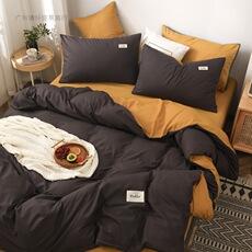 Cama de casal lavada de algodão para dormitório de peça única 200x230, cama de estudante de inverno 150x200, capa de edredom de solteiro para casa 1,5