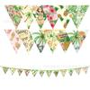 BA053 fiesta bandera triangular hawaiana festival banderín de fiesta bandera triangular decoración Bandera colgante de festival