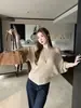 Nuevo Top de Punto de Hombro Descubierto para Mujer Otoño Invierno Manga Murciélago Estilo Coreano Hermoso Diseño Suéter Holgado
