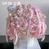 Serie de Polvo de Cacao Shangjin Flor de Cinta de Color Puro Moño para Hornear Decoración de Caja de Regalo DIY Cinta Decorativa