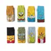 Meias Masculinas Personalizadas de Desenho Animado para Fornecimento Transfronteiriço de Anime, Meias Masculinas de Algodão Penteado, Meias de Skateboard de Comprimento Médio com Estampas de Animais