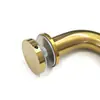 Maçaneta de porta de banheiro em aço inoxidável 304 dourado escovado 24 polegadas tubo redondo suporte de toalha acessórios de ferragens para banheiro