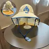 Sombrero de Sol, Sombrero para Niños, Protector de Cuello, Dibujo Animado de Playa con Ala Ancha, Estilo Nuevo, Ala para Niñas, Protección UV, Protección Solar con Silbato