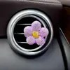 Clip de Perfume para Saída de Ar de Carro Flor Margarida Criativa Cravejada de Diamantes Perfume para Carro Decoração para Saída de Ar Condicionado de Carro Fragrância