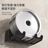 Estante para secador de pelo, soporte de pared para secador de pelo de baño sin taladro, estante de almacenamiento para secador de pelo de ducha, estante colgante