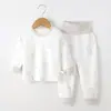 Traje de mallas largas para bebé sin costuras de cintura alta otoño e invierno pijamas para bebé de niños y niñas ropa para el hogar traje de fondo