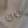 Diseño Minimalista de Nicho Nuevos Pendientes de Moda Aros Circulares de Estrella para Oreja Estilo Francés Ins Pendientes de Botón Retro de Alta Gama