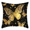 TEMU Funda de Almohada de Lino con Estampado de Mariposa 3D Imitación Color Retro Mariposa con Lentejuelas Brillantes