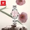 Olevs Presente para Aniversário da Namorada, Relógio de Quartzo de Alta Qualidade, Elegante Relógio Feminino, Relógio Feminino de Comércio Exterior