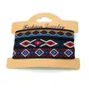 Set de 3 Piezas Venta Caliente Transfronteriza Cuerda de Mano Étnica Bohemia Retro Pulsera Tejida Colorida de Nepal Joyería