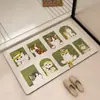 Tapete de Chão de Lama Diatomácea com Desenho Transfronteiriço para Banheiro, Secagem Rápida, Absorvente de Água, Antiderrapante, Resistente à Sujeira e ao Desgaste Doméstico, Tapete Universal para Pés