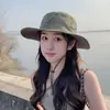 Sombrero de Pescador de Ala Ancha para Mujer, Sombrero de Protección Solar, Sombrero Transpirable de Secado Rápido, Sombrero Versátil para Hombre que Hace que la Cara Parezca Más Pequeña, Sombrero a Prueba de Mosquitos y Protección Solar
