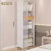 Armario Sencillo para Dormitorio del Hogar, Resistente Perchero a Prueba de Polvo, Almacenamiento de Piso con Cortinas, Gabinete de Almacenamiento Duradero para Habitaciones de Alquiler
