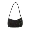Bolsa Feminina Simples de Ombro Grande Capacidade Personalizada 2026 Nova Primavera/Verão Casual Feminina Design de Estrela Bolsa Dobrada de Axila