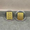 Shenzhen Shuibei Mismo Estilo Oro Puro 999 Tesoro de la Fortuna Aleación Gato de la Suerte Adhesivo Dorado para Teléfono Móvil para Atraer Riqueza Tienda de Oro