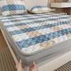 Juego de tres piezas de alfombrilla de látex engrosada de 12 mm clase A transfronteriza, alfombrilla fresca de seda de hielo para aire acondicionado, lavable a máquina, antibacteriana, alfombrilla suave