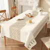 Mantel Moderno Minimalista, Impermeable, Resistente al Aceite, Mantel sin Lavado, Lujo Ligero, Tacto de Alta Gama, Mantel Engrosado, Mantel Rectangular para Mesa de Café