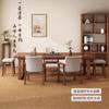 Mesa de Té y Combinación de Sillas para el Hogar Pata de Madera Maciza Mesa de Té de Placa Grande Mesa de Café Moderna Simple Mesa de Té China Nueva Mesa de Té