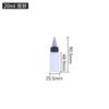 Botella de plástico para tatuajes de PE blanco, 30 ml, 60 ml y 100 ml, con gotas para los oídos para mascotas, con boca puntiaguda.