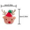 Accesorios de peluche de la serie navideña, pequeños regalos festivos, broches, pequeños accesorios decorativos, diademas, colgantes para gafas al por mayor