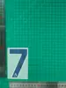 24-25 Premier League Azul (23cm) Paquete para Adulto Coleccionado A Número de Jersey Estampado de Letras Número Pasta de Transferencia de Calor