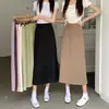 Saia Blazer Rosa de Cintura Alta Linha A Plus Size para Mulheres, Estilo Elegante e Suave de Verão, Saia para Mulheres Curvilíneas que Esconde a Barriga e Faz Você Parecer Mais Magra, Saia Longa