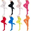 Medias de colores de caramelo para Halloween y Navidad accesorios de disfraz de fiesta color liso talla grande 100 kg pantimedias