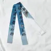 Faixa de cabelo Hanfu estilo chinês antigo faixa de cabelo estilo tinta lenço de seda estilo chinês tinta bambu fita amarrar bolsa cinto acessórios de vestuário