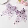 Novo Presilha de Cabelo de Renda Chiffon com Laço Acessórios de Cabelo Adereços de Cabeça Presilha Superior Presilha Traseira Presilha Lateral Presilha de Bico de Pato