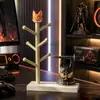 Porta-objetos fofo em formato de galinha com bolinhas, organizador de controles de videogame, organizador de mesa, peça decorativa criativa e solução de armazenamento