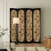 Biombo estilo americano, retro y lujoso, para divisiones de ambientes en salas de estar, recibidores, hogares, hoteles, oficinas y dormitorios; plegable y móvil