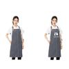Delantal de Hogar Publicitario para Adultos Personalizado Estilo Coreano Cocina Restaurante Café Restaurante Olla Caliente Ropa de Trabajo Personalizada con Logotipo Impreso