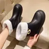 Botas de Agua de Dibujos Animados de Cachorros Lindos para Primavera y Otoño, Botas de Lluvia de Media Caña para Mujer, Botas de Lluvia Impermeables de Moda para Exteriores con Suelas Suaves Antideslizantes