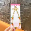 Cadena para Teléfono Creativa con Forma de Caqui con Cuentas de Cristal, Cadena de Mano, Llavero, Colgante para Funda de Teléfono, Adorno Colgante Antiperdida Venta al por Mayor