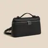 Nuevo Modelo 2026 Lp19 Bolso de Piel Genuina para Mujer, Bolso para Lonchera, Bolso tipo Caja de Piel de Vaca de Primera Capa, Bolso de Mano, Bolso de Hombro, Bolso Cruzado, Versátil para Mujeres