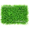 Pared de Plantas Simuladas, Decoración de Césped Artificial de Plástico Falso, Accesorios para Pared de Plantas Verdes, Césped de Eucalipto Simulado Milán Encriptado
