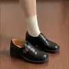 2026 Nuevos Mocasines de Mujer Estilo Retro Británico con Tacón Grueso de 5 cm, Zapatos Versátiles para el Trabajo